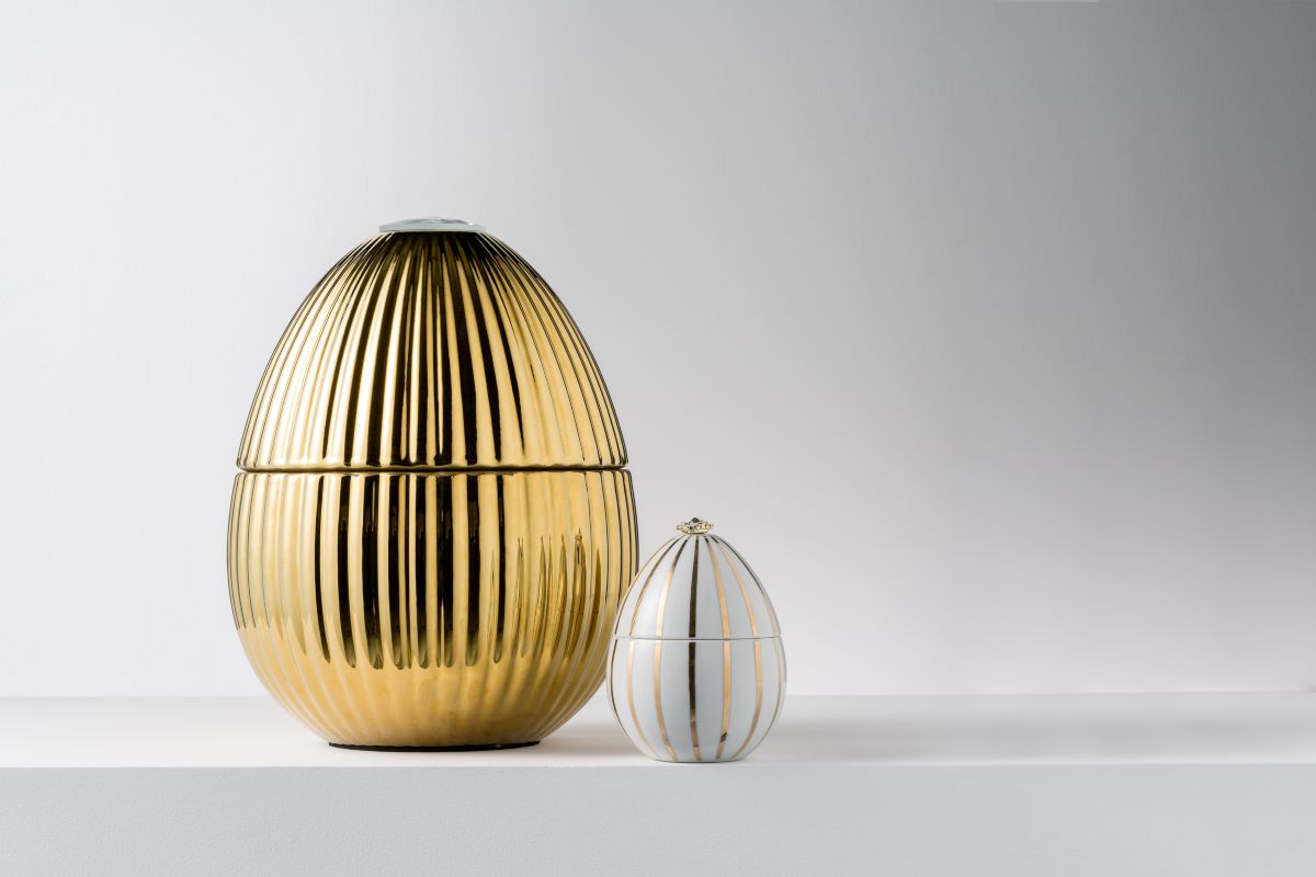 Oeuf en or 18 carats 3,4 kg