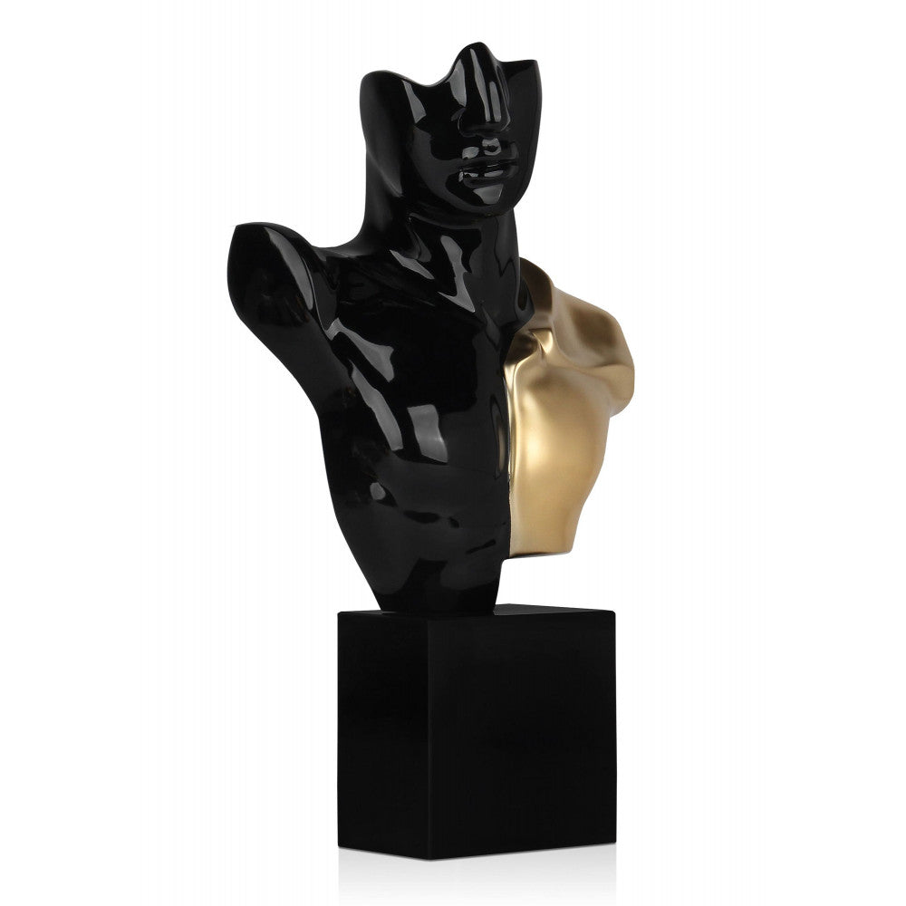 Sculpture en résine « Buste de guerrier »