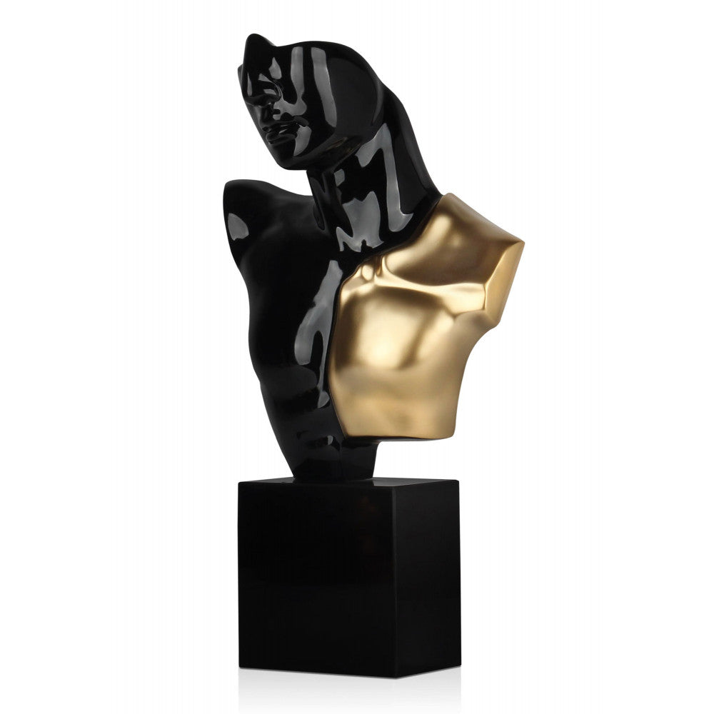 Sculpture en résine « Buste de guerrier »