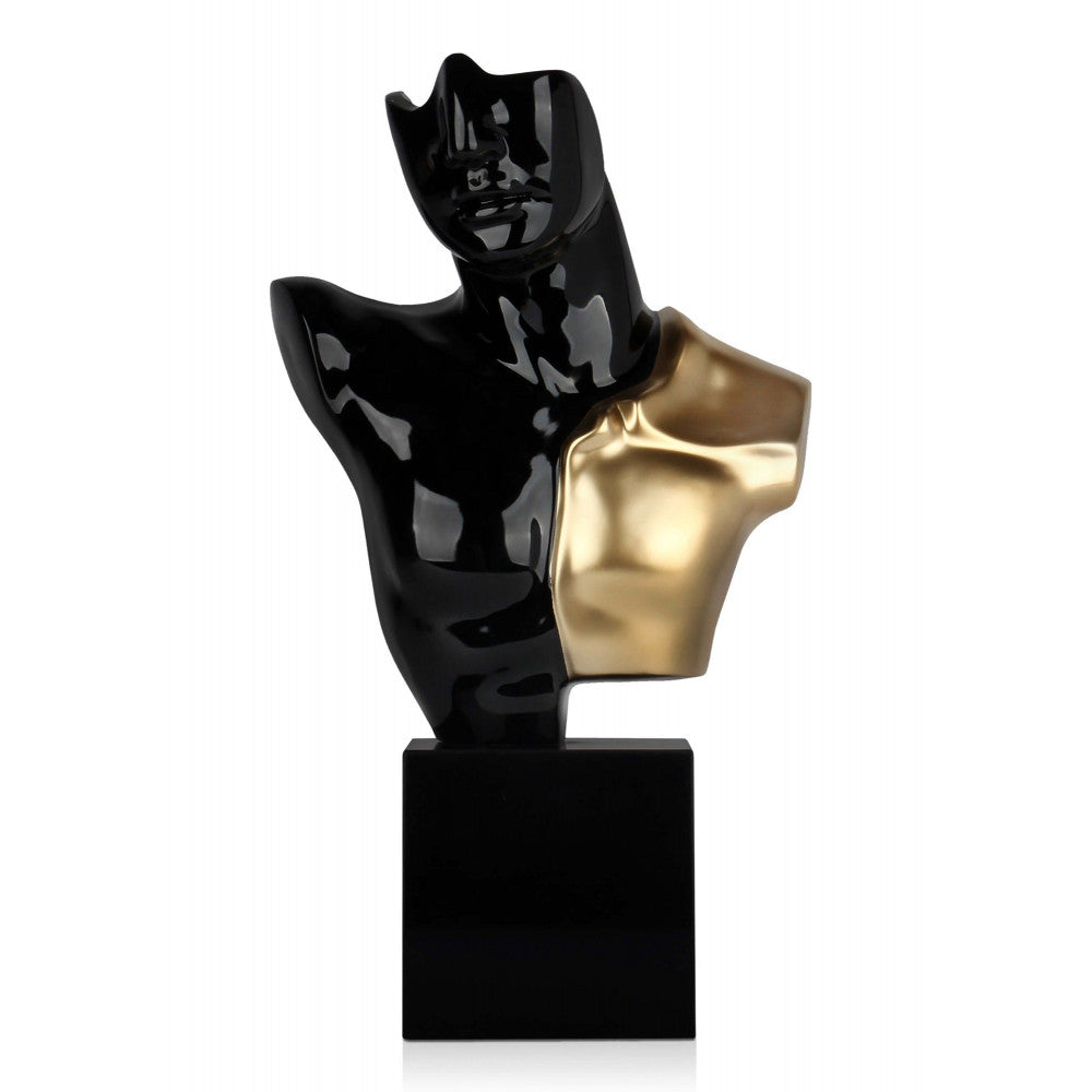 Sculpture en résine « Buste de guerrier »