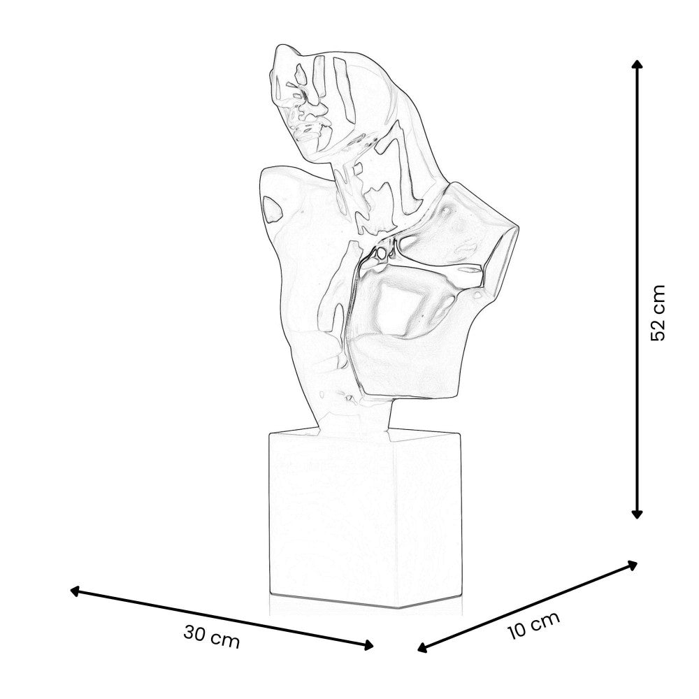Sculpture en résine « Buste de guerrier »
