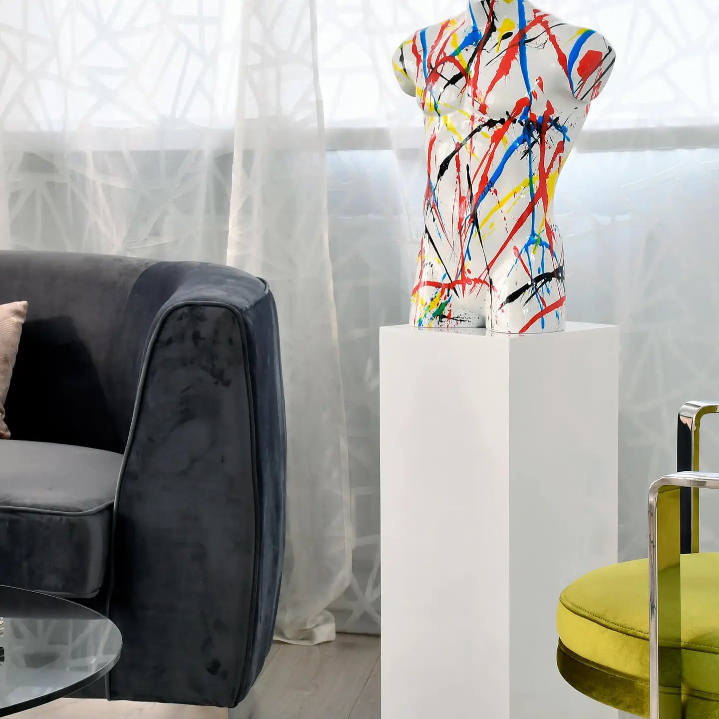 Torse de homme Pop Art