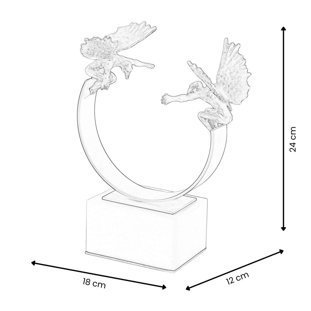 Sculpture en fer et cuivre Chérubins