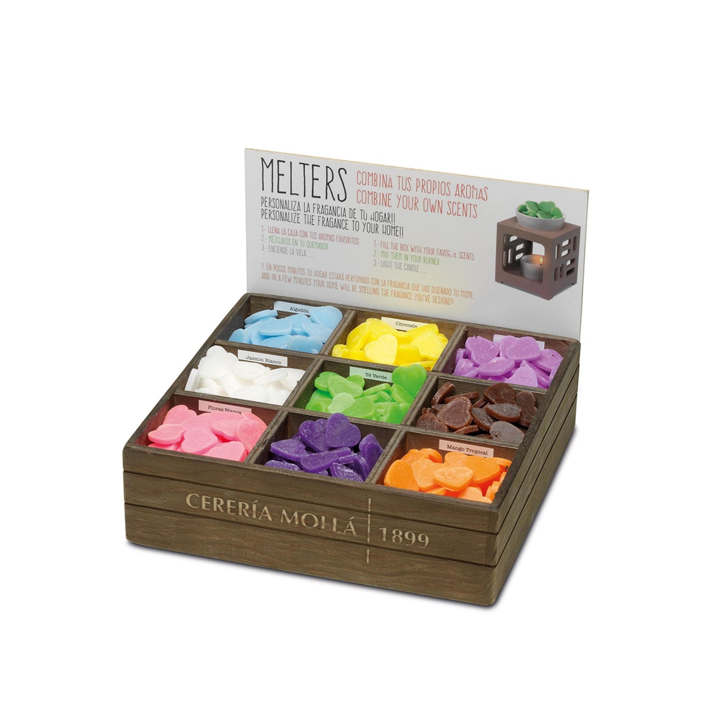 Lot 15 coeurs de cire
