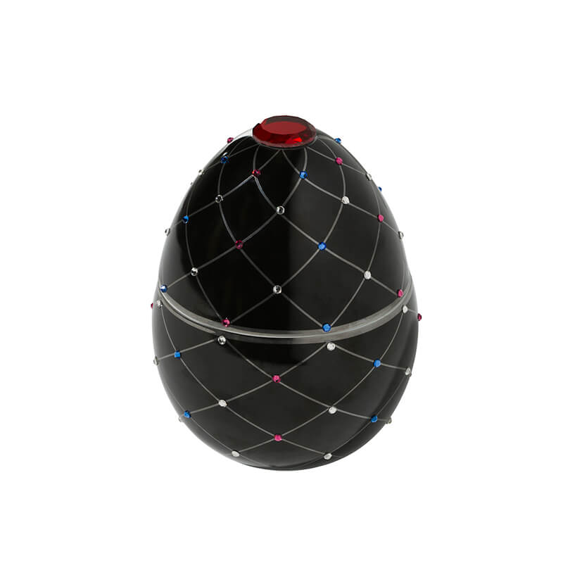 Oeuf Noir Haut de gamme au Treillis Argenté 450 g