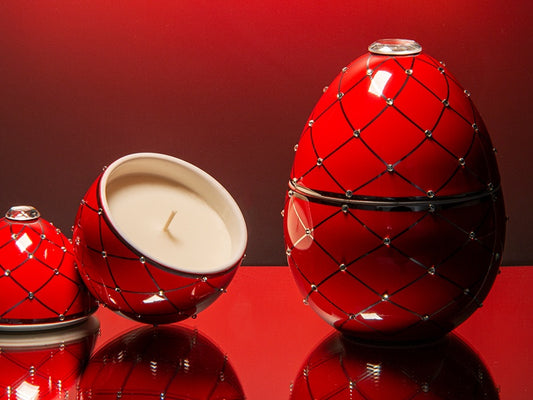 Oeuf Rouge au treillis argenté 220 g