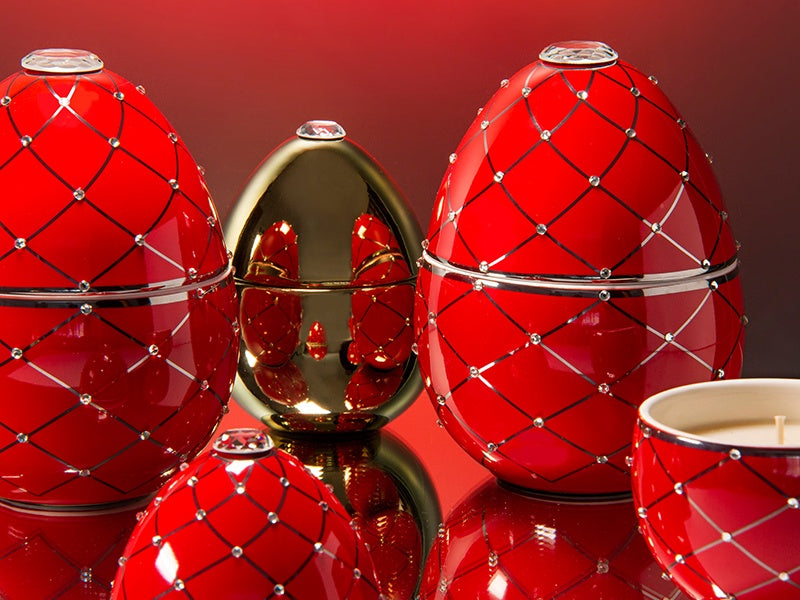 Oeuf Rouge au treillis argenté 220 g